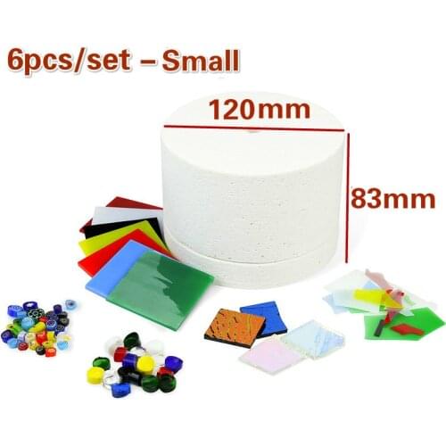 10pcs/set Stained Glass Fusing Supplies DIY Kit Professional Microwave Kiln Kit Tool Set Ceramic Accessories Supplies
