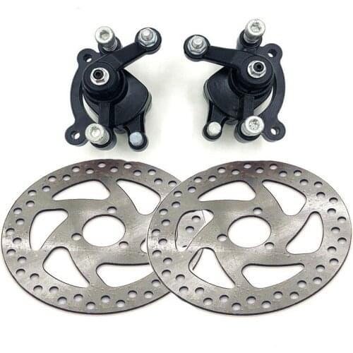 49CC Gas Mini Dirt Bike Front Rear Brake with 140mm disc brake Caliper Kit Electric Scooter ATV Black