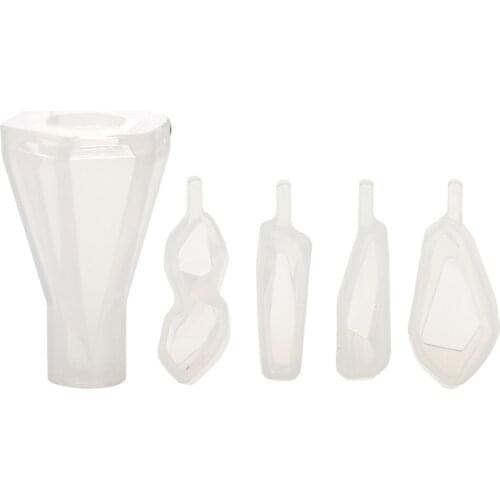 5pcs Mixed Shapes Silicone Mold Jewelry Making Tool DIY Ornament Gift Mould