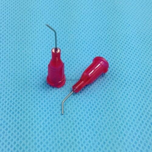 50pk 25gauge 45degree-prebent 1/2-inch Blunt Needle Dispense Tip ,Glue Dispensing Needle