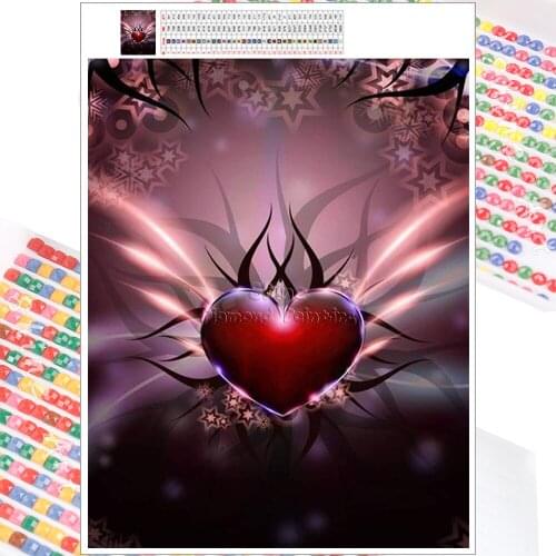 5D Diamond Painting Mosaic Kit Magic Heart Fantasy Cartoon Landscape Embroidery DIY Full Square Circle Christmas Home Decor