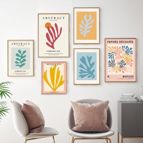 Abstract Matisse Artist Floral Modern Posters Canvas Painting Wall Art Print Picture for Living Room Interior Home Decoration