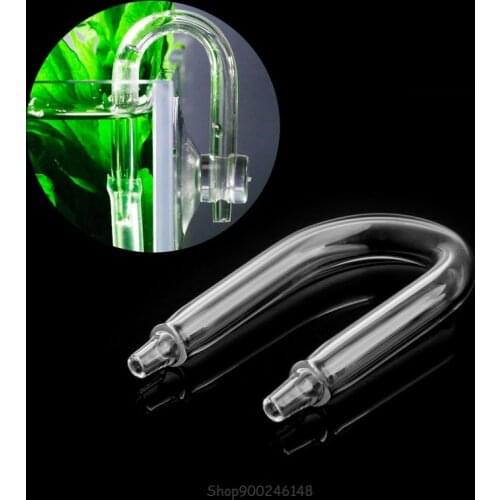 Aquarium Co2 System Diffuser Check Valve U Shaped Glass Tube Bend Accessory DIY O05 20 Dropship
