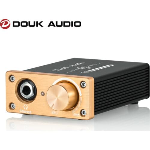 Douk Audio HiFi Pure Class A Headphone Amplifier Mini Home Desktop Stereo Audio Amp for 18-600 SR225/SR325/RS1e Headsets DC 5V