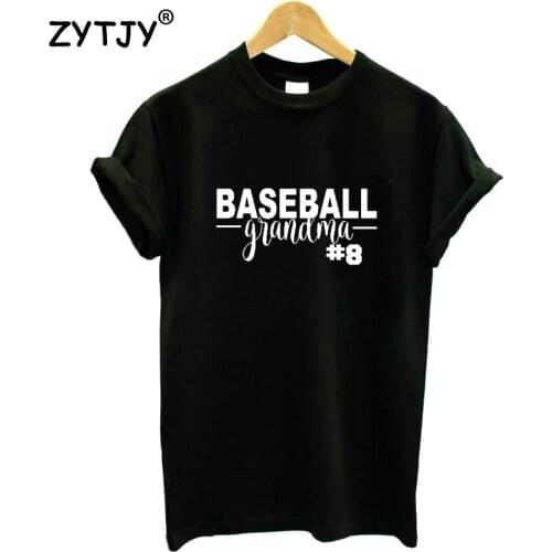 Baseball Grandma Letters Print Women tshirt Cotton Casual Funny t shirt For Lady Girl Top Tee Hipster Tumblr ins NA-39