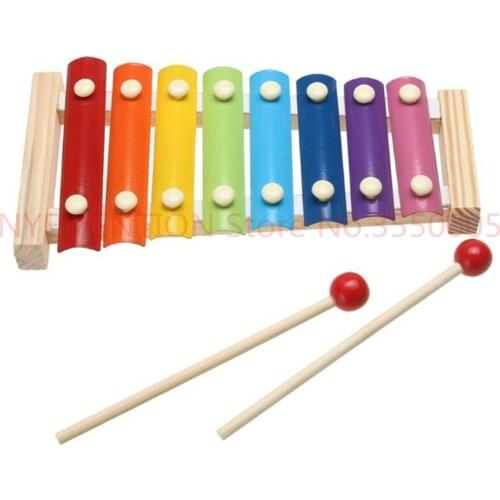 Wooden Xylophone Musical Toys Music Instrument Toy Noise Maker Children Kid Musicality Cultivation Environmental Toys 3pcs