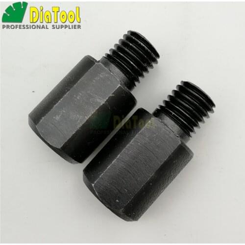 DIATOOL 2 pcs Connection Converter 5/8-11 to M14 Thread Diamond core bits Adapter Grinding wheel adapter
