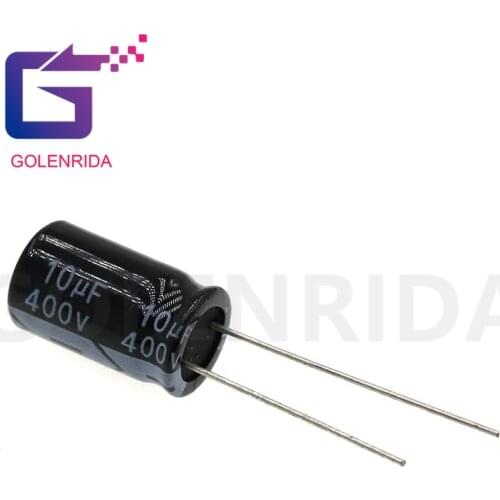 10PCS Electrolytic capacitor 400V10uF 10*17mm aluminum electrolytic capacitor 10uf 400v