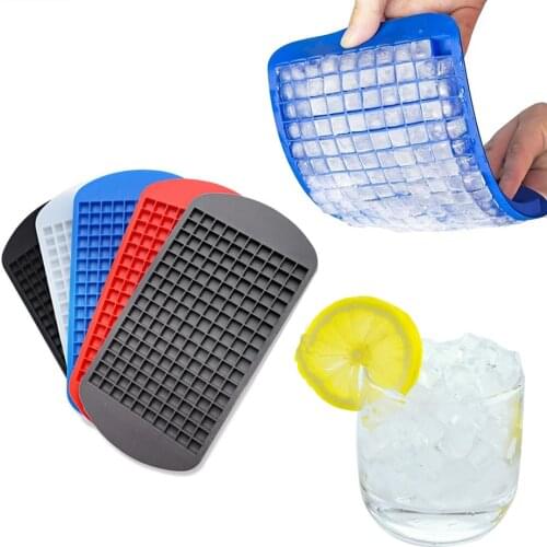 Food Grade 160 Cavity Silicone Bar Ice Cube Tray Mini Ice Cubes Small Square Mold Ice Maker Kitchen ice cream mold