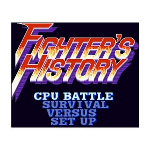 Fighters History 16 bit Big Gray Game Card For NTSC Game Player Drop Shipping