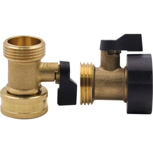 3/4 Inch Brass Durable Threaded Valve Connector Easy Maintenance Supplies Parts Ball Valve for Flowers Irrigation Car Wash