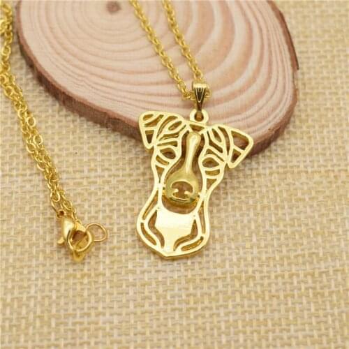 LPHZQH Fashion Cartoon Dog Boho Chi Jack Russell Terrier Choker Necklace Pendant Women Necklace Collares Jewelry Christmas Gift