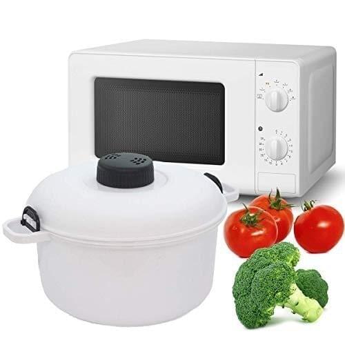 MovilCom® - Olla Vapor microondas - Cocina al Vapor - Fácil, rápido y Saludable