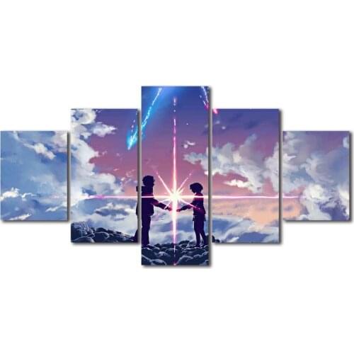 No Frame Anime -Your Name Wall Art Print Canvas Painting Nordic Posters and Prints Wall Pictures Living Room Decoration