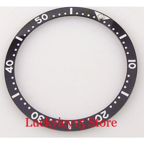 New Black 38mm*32.15mm Flat Watch Bezel Ring Insert fit SKX007 Watch