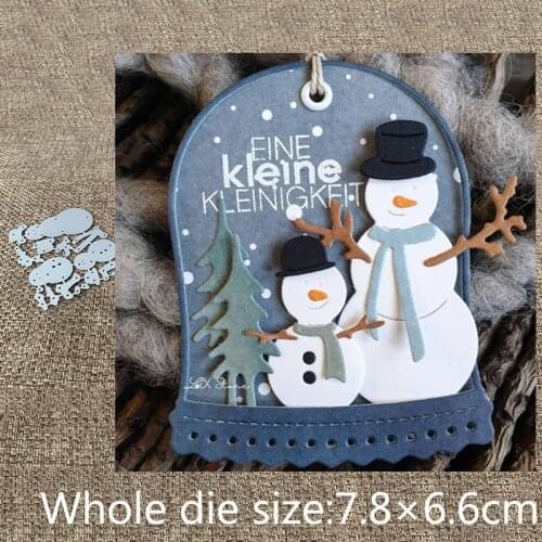 New Design Craft Metal stencil mold Cutting Dies lovely snowman decoration scrapbook die cuts Album Paper Card Craft Embossing