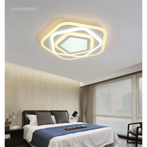 New LED home ceiling lamp ultra-thin acrylic modern living room master bedroom study restaurant romantic dimming ceiling lights