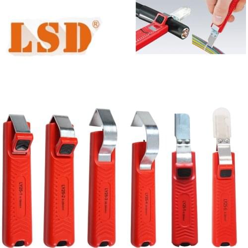 LY25 Cable stripping knife PVC/silicone/rubber/PTFE diameter 4-50mm Cable knife wire stripper Mini Electrician Knife