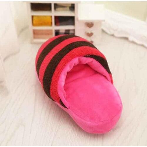 Plush Flip Flop Pet Dog Chew Toys For Small Dogs Chihuahua Pug Puppy Squeaker Toys Squeaky Dogs Pets Supplies Honden