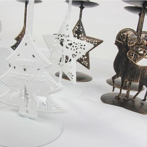 Christmas Decoration Candle Holder Candlestick Tealight Hanging Lantern Bird Cage Vintage Wrought New Hot Sale