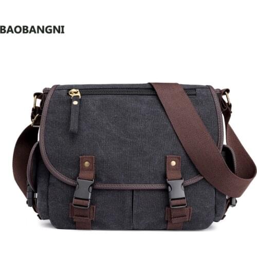 Mens handbag canvas shoulder bag Messenger bag men fashion tide bag casual Korean style of laptop leisure bag crossbody bags