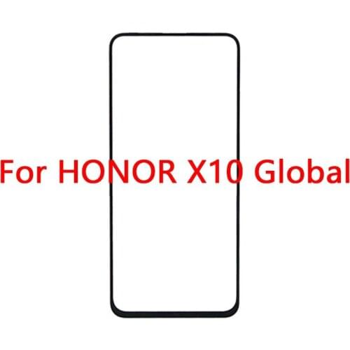 1Pcs Outer Screen For Huawei Honor X10 Max Global Front Touch Panel LCD Display Out Glass Cover Lens Repair Replace Parts