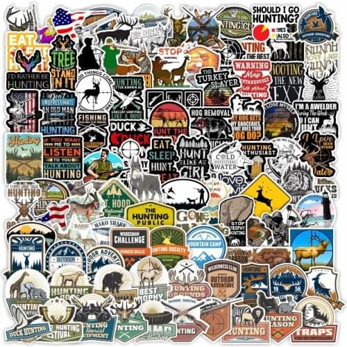 TD ZW 100Pcs Outdoor adventure Stickers For Suitcase Skateboard Laptop Luggage Fridge Phone Car Styling Sticker