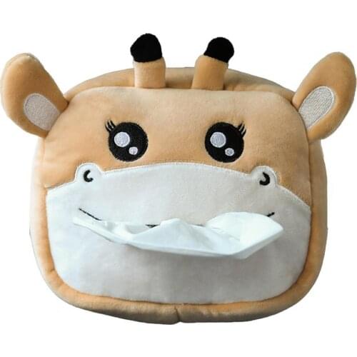 80%HOT Hanging Tissue Box Vivid Cartoon Pattern Decoration Animal Shape Tissue Container for Car