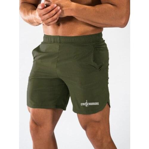 Brand Fitness Mens Bodybuilding Shorts Man Summer Gyms Warriors Workout Breathable Quick dry Sportswear Jogger Beach Short Pants