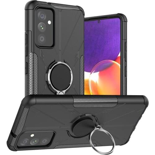 Case for Galaxy A82 Shockproof Soft TPU with Hard PC Ring Holder Armor Cover For Sasmung Galaxy Quantum 2 A52 A72 A12