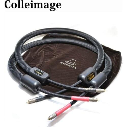 Colleimage 1.5M High End Reference Kharma KIC-SR-1B RCA Audio RCA interconnect Cable With RCA Rhodium-plated Plug