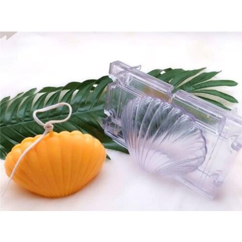 DIY Shell Candle Molds Candle Making Mould Handmade Soap Molds Clay Craft Tools U2JC