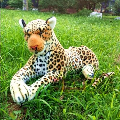 Simulation leopard about 75cm prone leopard plush toy,birthday gift Christmas gift h556