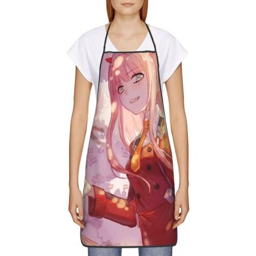 Ero Two Pink Girl 002 Goro Kitchen oil resistant wreath Japanese Anime kitchen apron women Man For baking accessories 72*52cm