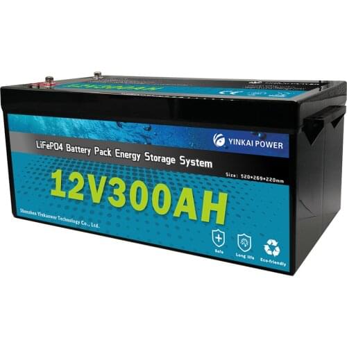 High Capacity lifepo4 12V 300Ah lithium Battery With BMS