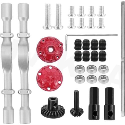 Metal Rear Axle Assembly Spare Parts for WPL D12 B14, B16 B24, C14, C24 C34 RC Car Parts 1/10 Upgraded Kit Toys Accessories