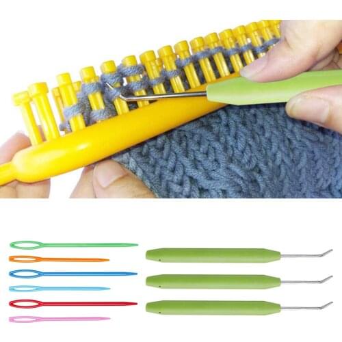 9x Crochet Hooks Set Knit Large Eye Needles Perfect Crochet Hooks with Crochet Needle Accessories Crochet Hooks Complete Set