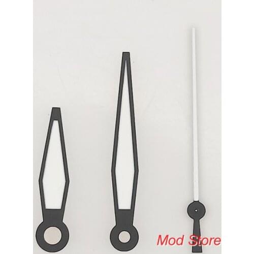 Unused HQ Watch Hands Silver For 3 Hands Pilots Watch Fit DG2813 Miyota8215 Mov't Black Watch