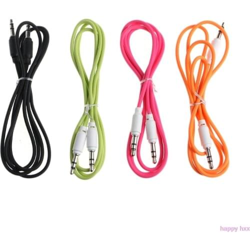 New 1m 3.5mm Jack Male To Male Audio Auxiliary Aux Cable For Car Stereo MP3 Phone
