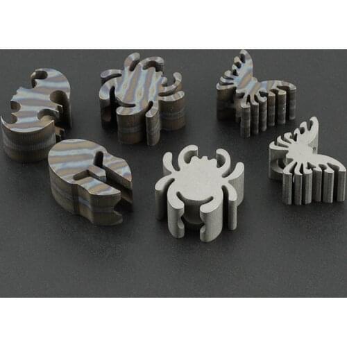 Flame Spider TC4 Titanium Alloy Knife Beads EDC Tool Helmet Paracord Bead Accessory