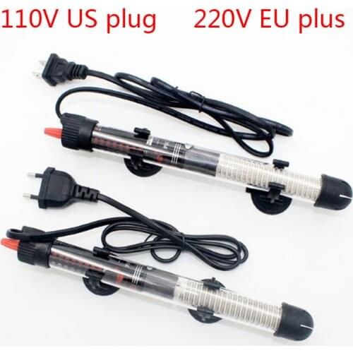 110V 220V50W-300W glass explosion-proof aquarium fish tank water heater mini adjustable heating rod aquarium temperature control