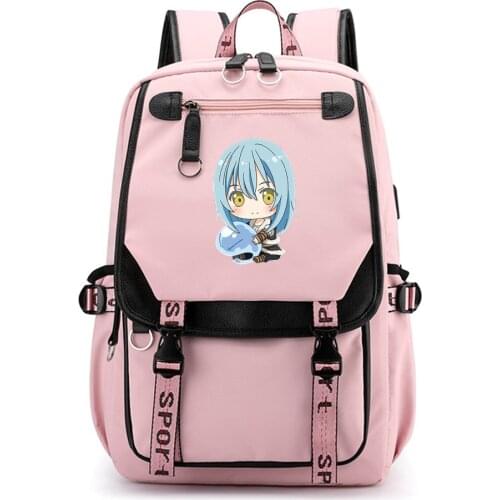 That Time I Got Reincarnated as a Slime Anime School Bags for Teenage Girls Kawaii Bookbag Gilrs Travel Backpack Laptop Bagpack