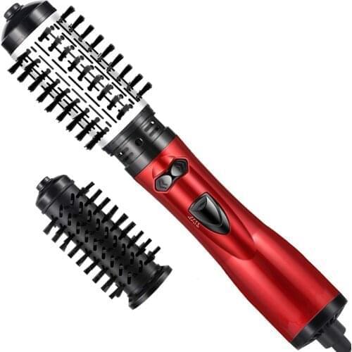 3 in 1 Rotating Electric Hair Straightener Brush Hair Curler Hair Dryer Brush Hot Air Comb Negative Ion Hair Styler Comb
