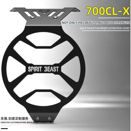 SPIRIT BEAST Retro Motorcycle Headlight Guard Protection Cover Fog Lights Protector Grille Headlamp Cover For CFMOTO 700 CL-X