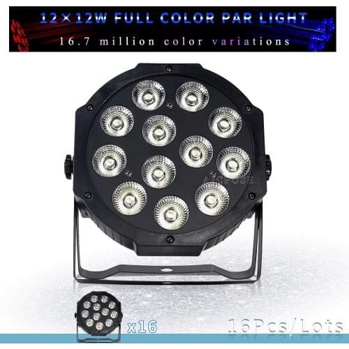 6Pcs/lots 12x12w LED Par RGBW 4 in 1 Light Professional DJ /Bar /Party /Show /Stage Light LED Stage Lighting