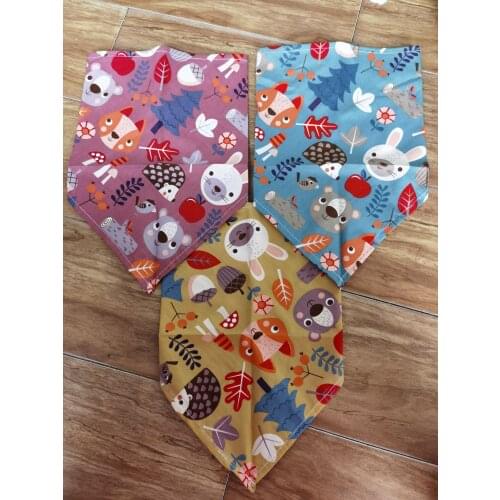 200pcs/lot Special making Cartoon Pet Dog Puppy cat cotton bandanas Collar scarf tie handkercheif Y632 custom made