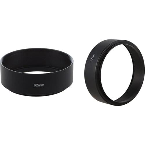 62Mm Screw Mount Metal Lens Hood For Digital Video Camera With 67Mm Mount Standard Metal Lens Hood