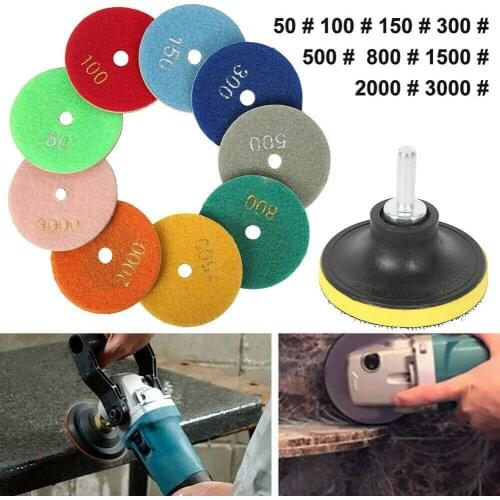 Diamond 11pcs Granite 3Inch Kit Marble Polisher Repair Set Tiles Tools