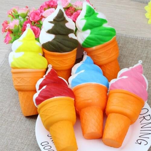 Anti-stress Cute Squishy Slow Rising ice cream Jumbo Fun Squish Toys Stress Relief Squeeze Novelty Gag Toys Squishe