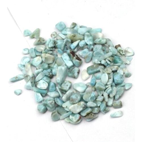 Chip shape natural larimar stone beads natural GEM beads DIY loose beads for jewelry making one package wholesale